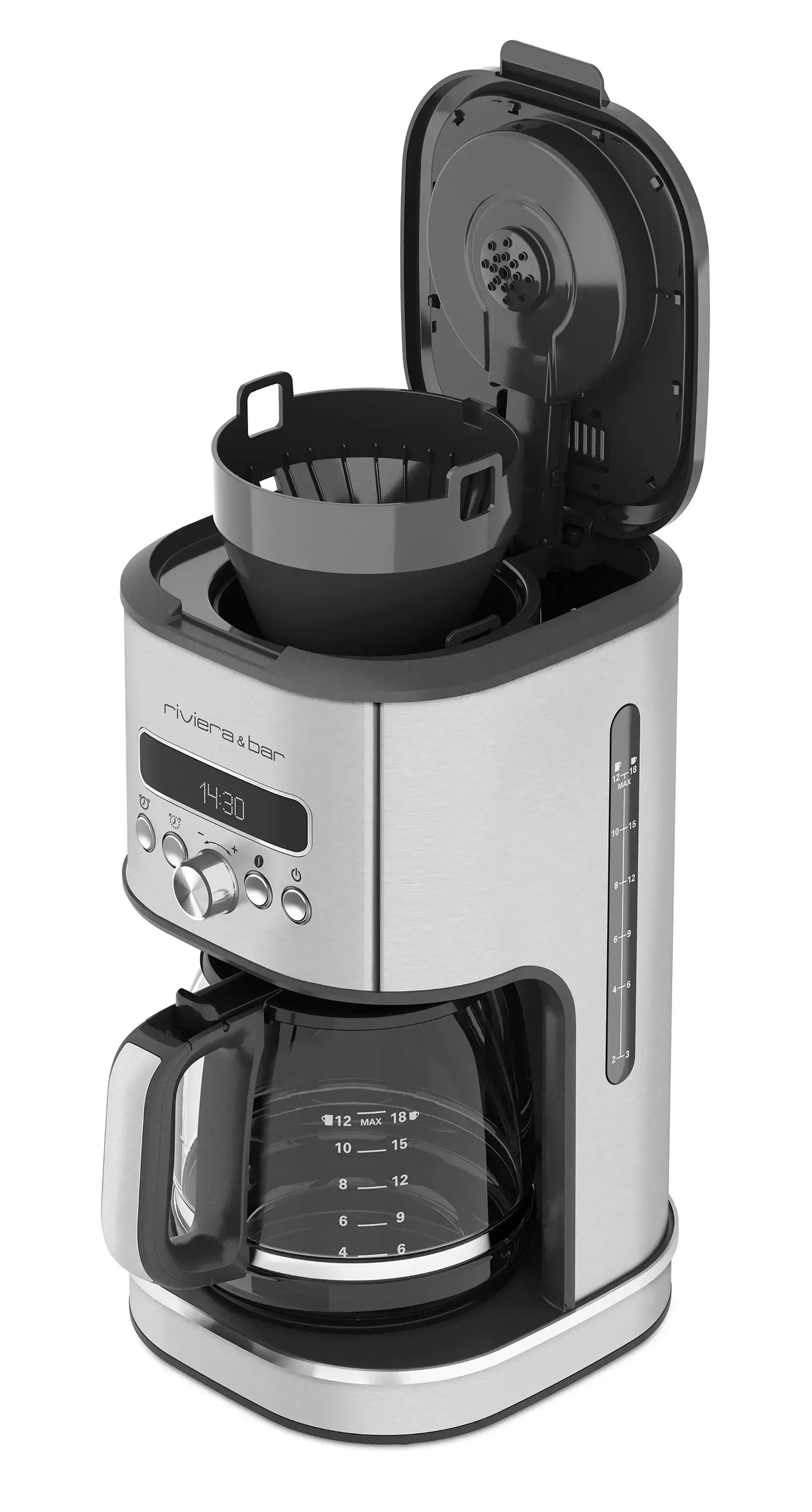 Cafetière filtre programmable - 1,8 L - Inox - Image 3