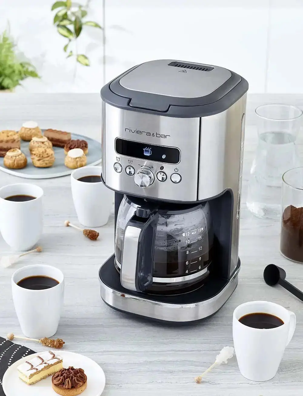 Cafetière filtre programmable - 1,8 L - Inox - Image 5