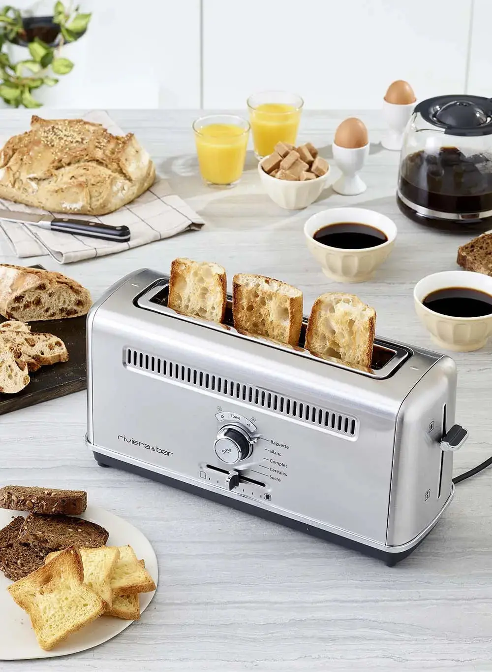 Grille-pain 1 fente en inox - Image 4